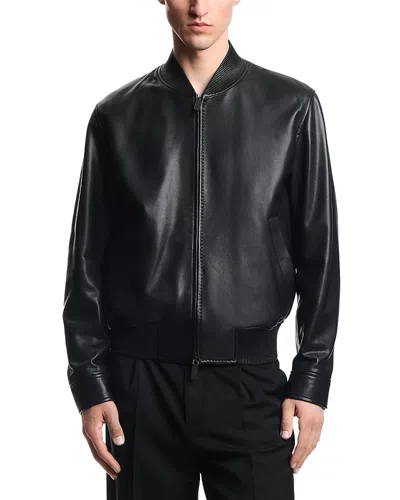 EMPORIO ARMANI NAPPA FULL ANILINE LEATHER JACKET