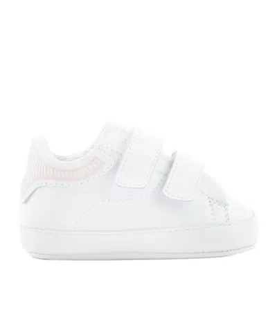 Emporio Armani Nappa-leather Sneakers With Strap