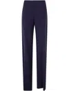 Emporio Armani Navy Blue Cady Trousers