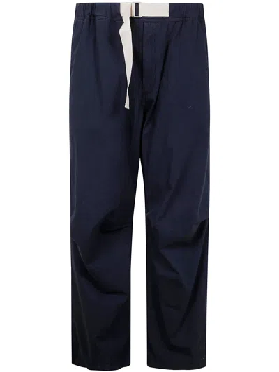 Emporio Armani Men's Navy Cotton Pant In Blue
