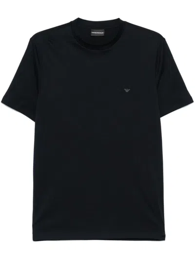 Emporio Armani Navy Blue Crewneck Logo T-shirt