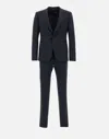 Emporio Armani Fresh Wool Two-piece Formal Suit In Blue
