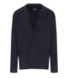 Emporio Armani Navy Blue Knitted Jacket