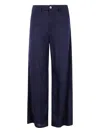Emporio Armani Woman Pants Midnight Blue Size 27 Linen In Blue