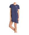 Emporio Armani Navy Blue Logo Dress In Blue