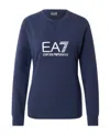 Emporio Armani Navy Blue Logo Sweater In Blue