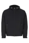 Emporio Armani Nylon Blouson Jacket In Black