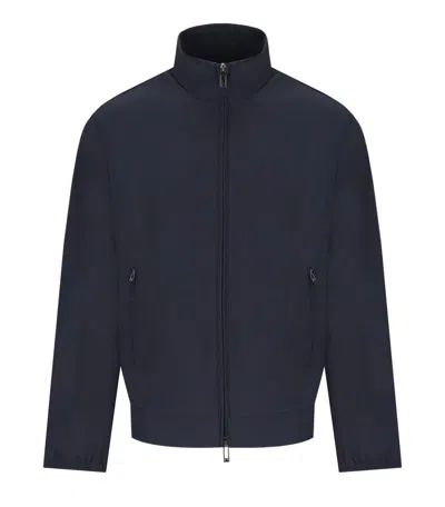 Emporio Armani Navy Blue Ribbed Jacket