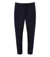 Emporio Armani Navy Blue Viscose Blend Pants