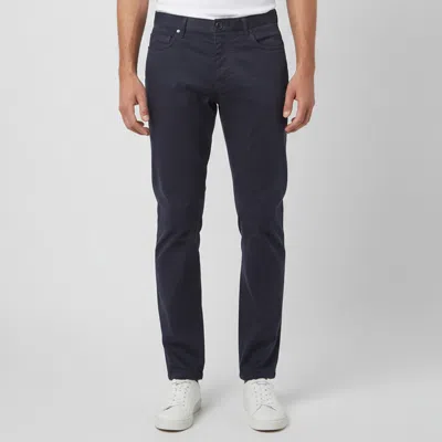 Pre-owned Emporio Armani Navy Gabardine Straight Fit Pants Xxl In Navy Blue