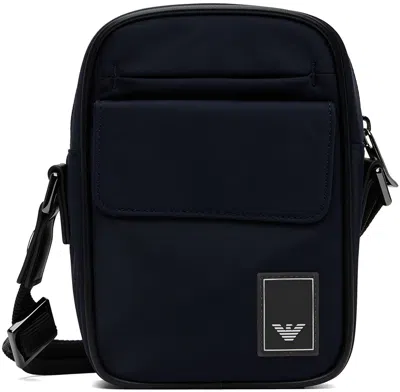 Emporio Armani Navy Zip Pouch