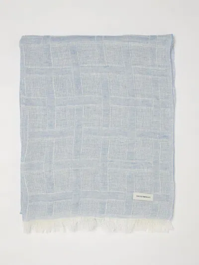 Emporio Armani Neck Scarf Woman In Blue