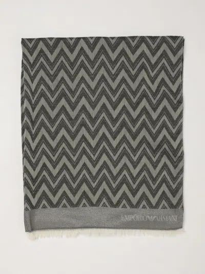 Emporio Armani Neck Scarf Woman In Gray