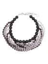 Emporio Armani Multistrand Choker Necklace With Spheres