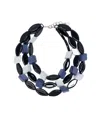Emporio Armani Multistrand Necklace With Multiform Gemstones In Multi