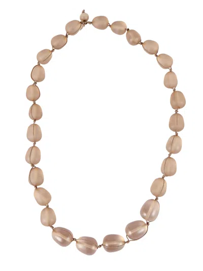 Emporio Armani Necklace In Brown