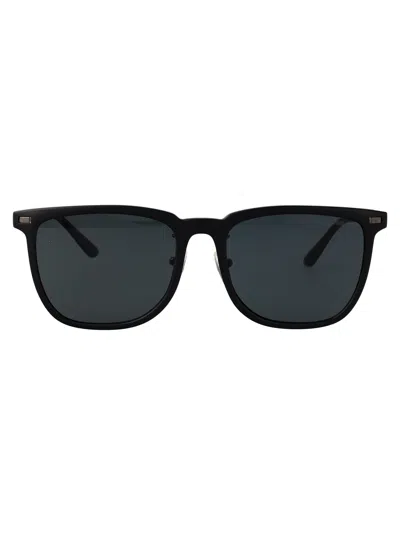 Emporio Armani Nero Opaco Injected Sunglasses In Black