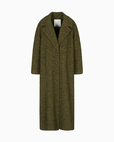 EMPORIO ARMANI NEW YORK CAPSULE COLLECTION BOUCLÉ WOOL-BLEND COAT