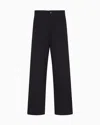 Emporio Armani New York Capsule Collection Drill Trousers In Blue