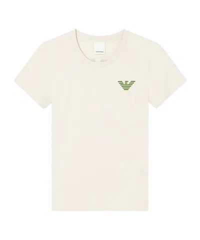 Emporio Armani New York Capsule Collection Oversized Printed Jersey T-shirt In White