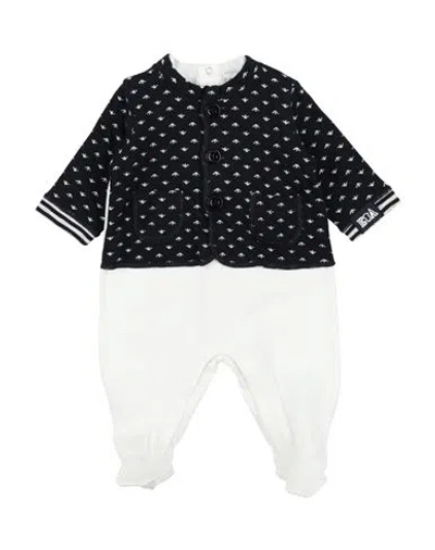 Emporio Armani Newborn Boy Baby Jumpsuits & Overalls Midnight Blue Size 1 Cotton, Elastane