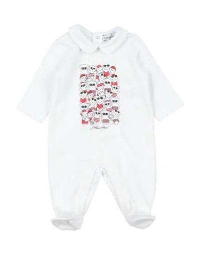 Emporio Armani Newborn Boy Baby Jumpsuits & Overalls White Size 3 Cotton