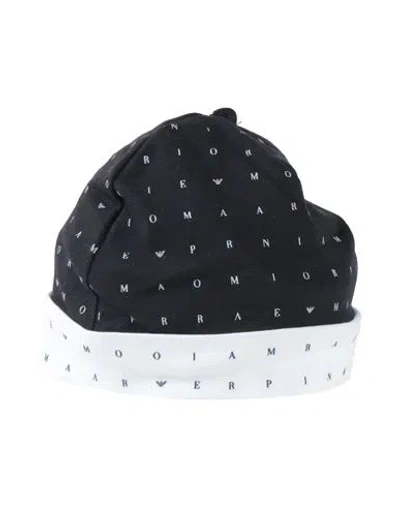 Emporio Armani Babies'  Newborn Boy Hat Midnight Blue Size 1 Cotton