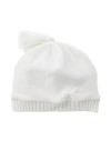 Emporio Armani Babies'  Newborn Hat Off White Size 3 Cotton, Wool