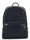 Emporio Armani Logo Nylon Backpack In Black