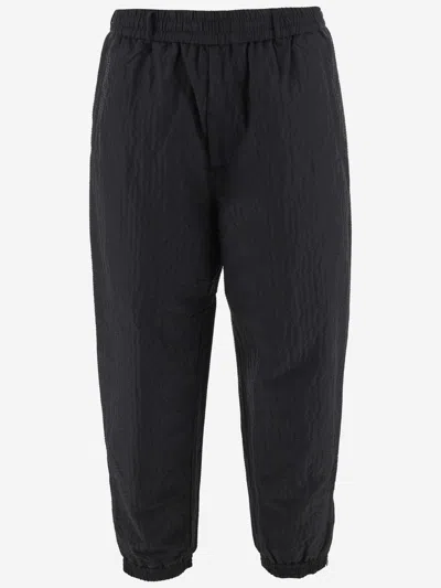 Emporio Armani Nylon Blend Pants In Black