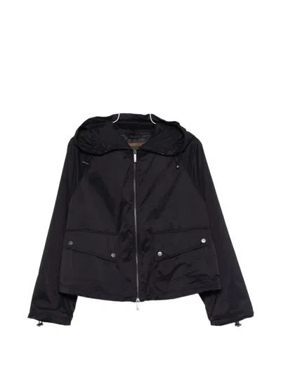 Emporio Armani Nylon Blouson Jacket In Black