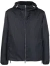 Emporio Armani Nylon Blouson Jacket In Black