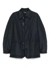 Emporio Armani Luxurious Overcoat With Elegant Design And Warmth In Blue