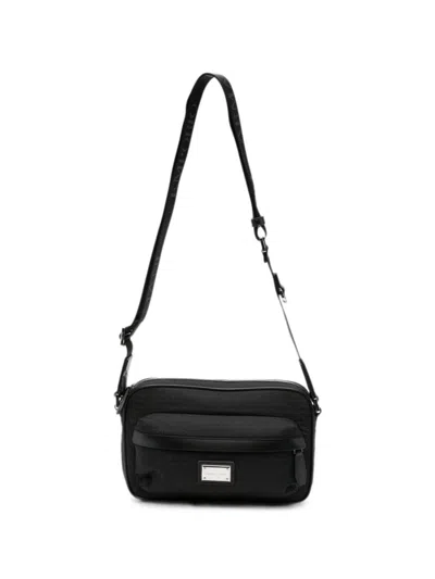 Emporio Armani Nylon Crossbody Bag In Black