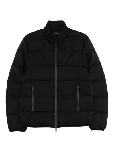 Emporio Armani Nylon Down Down Jacket In Black