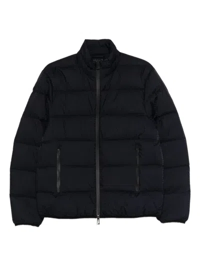 Emporio Armani Nylon Down Jacket In Black