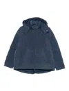 Emporio Armani Nylon Down Jacket In Blue