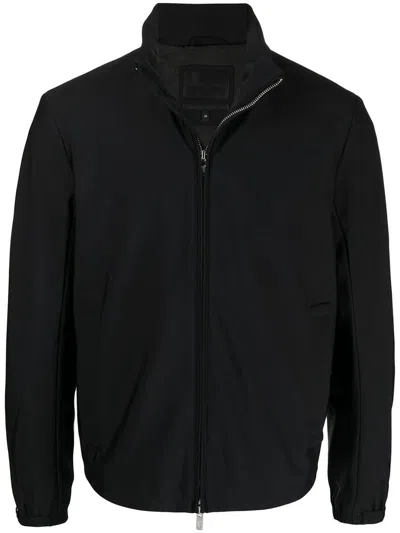 Emporio Armani Nylon Jacket In Black