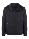 Emporio Armani Nylon Blouson Jacket In Black