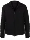 Emporio Armani Nylon Padded Jacket In Black