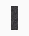 Emporio Armani Nylon Scarf With Embroidered Logo In Gray