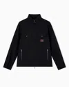 Emporio Armani Nylon Seersucker Full-zip Blouson