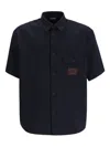 Emporio Armani Nylon Shirt In Black