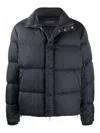 Emporio Armani Nylon Short Down Jacket In Black