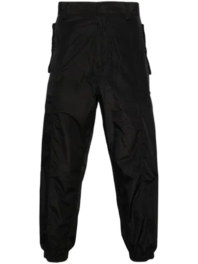 Emporio Armani Nylon Trousers In Black