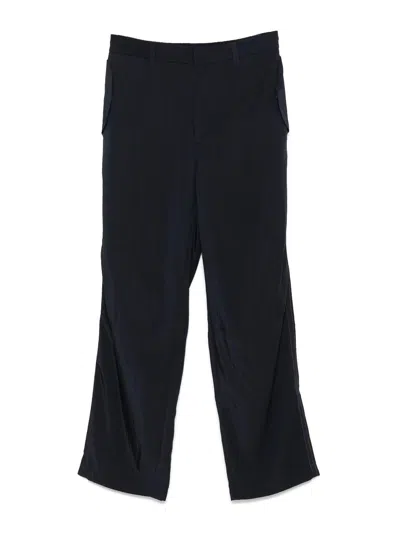 Emporio Armani Nylon Trousers In Blue