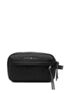 Emporio Armani Cosmetic Bag With Logo In Black