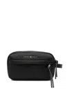 Emporio Armani Cosmetic Bag With Logo In Black