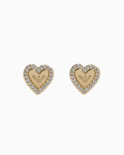 Emporio Armani Ohrstecker Aus Goldfarbenem Messing