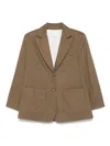 Emporio Armani Notch Lapel Single-breasted Coat With Rear Vents